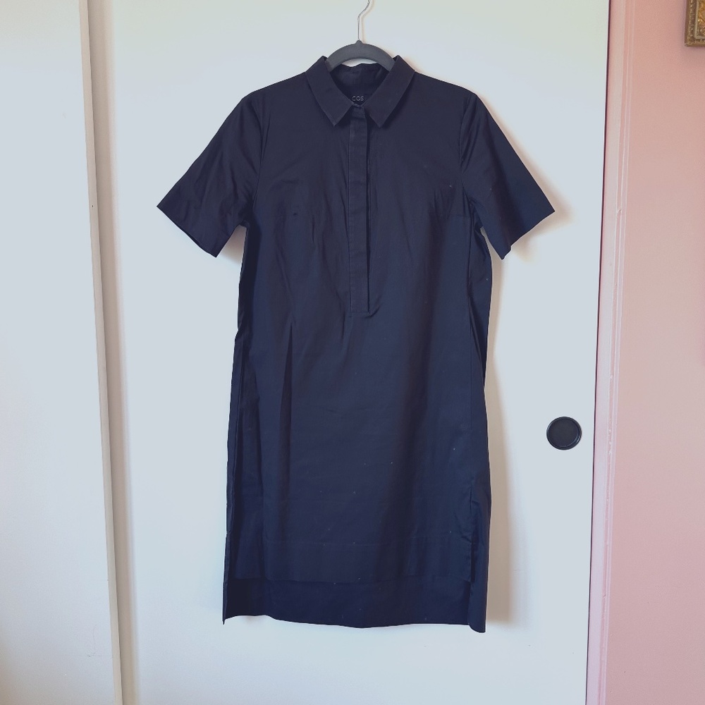 COS Navy Shirtdress